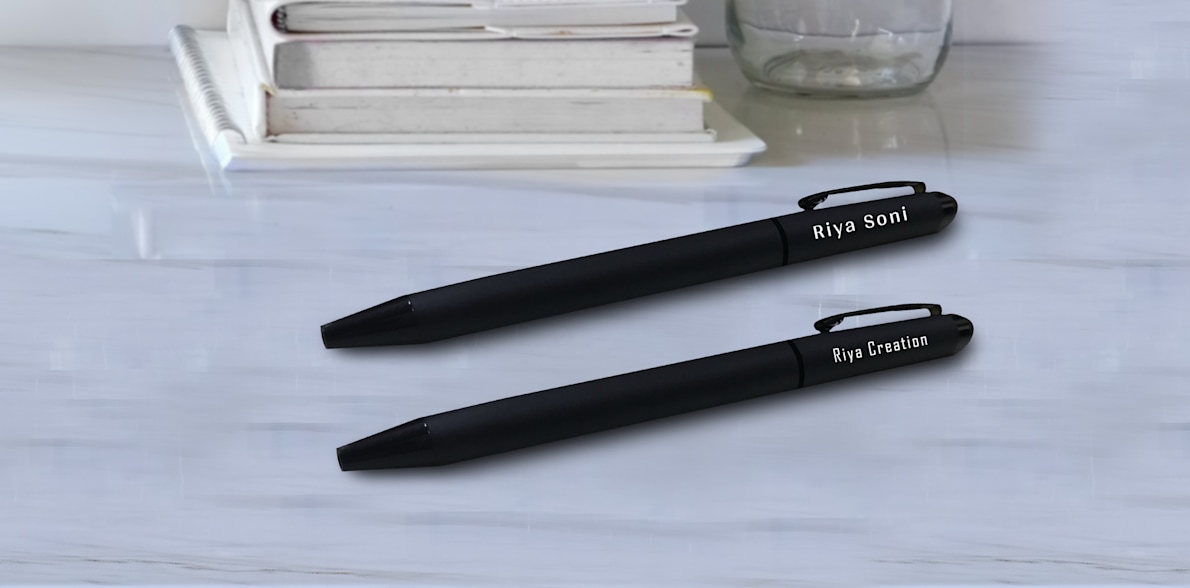 Black Matte Ball Pens VistaPrint